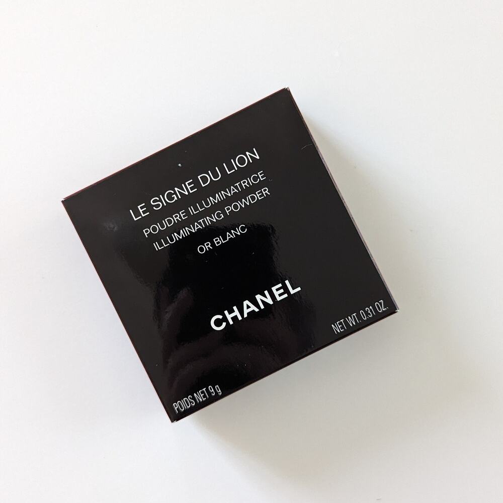 RARE Chanel Le Signe Du Lion Illuminating Powder Or Blanc (full size) - Picture 8 of 9